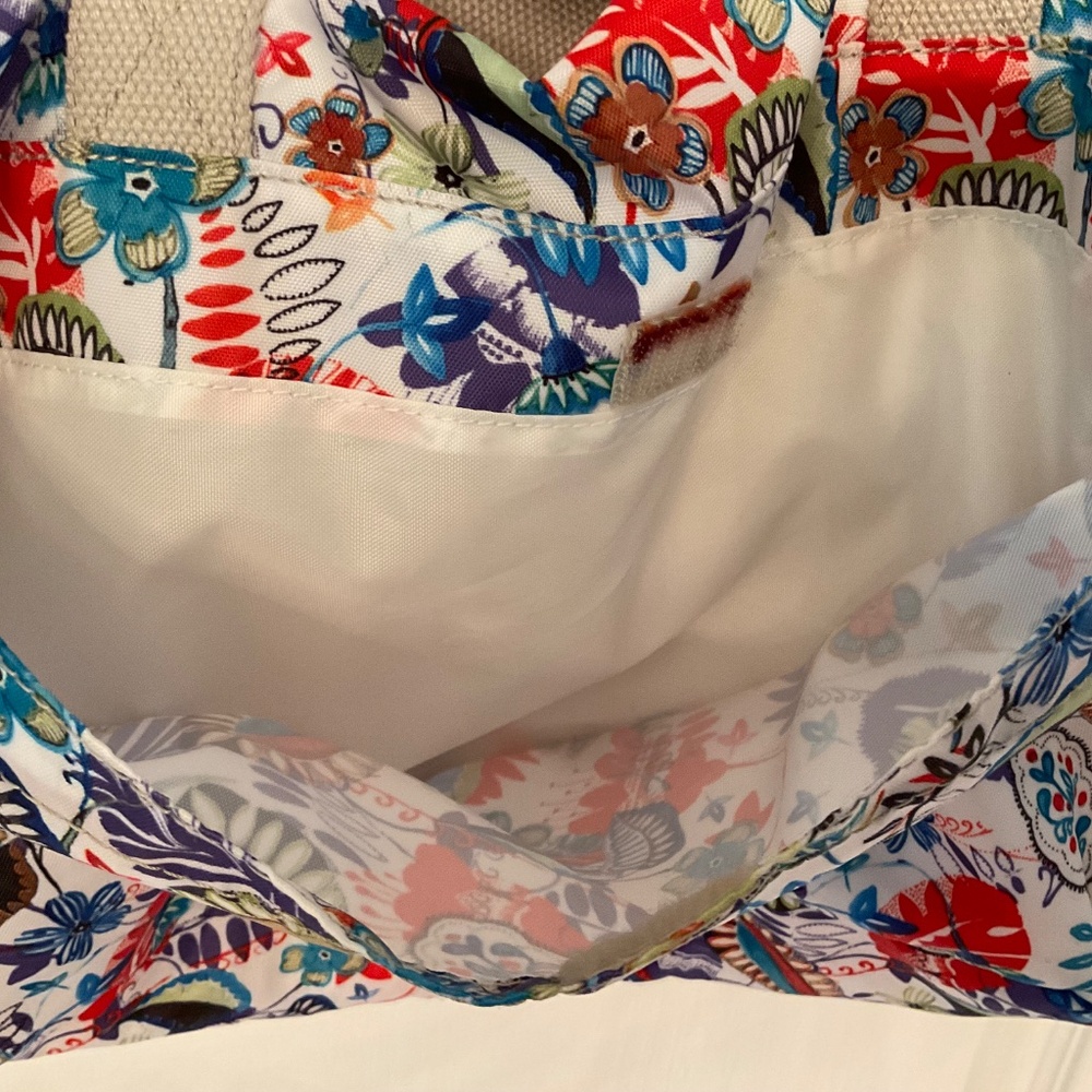 Kipling Floral Shoulder Multi Colored Large Bag Zoe Monkey - Picture 7 of 13